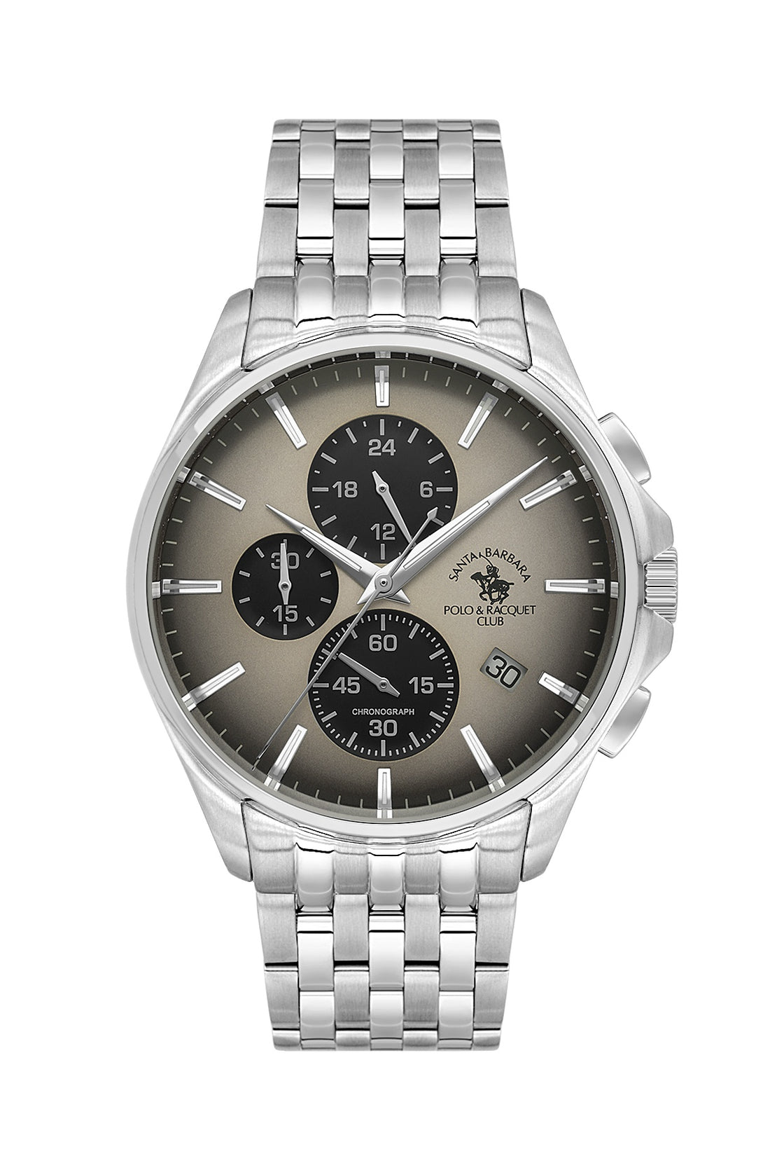 Santa Barbara Polo &amp; Racquet Club Quartz Grey Dial Analog Watch For - Gents SB.4.10041-5