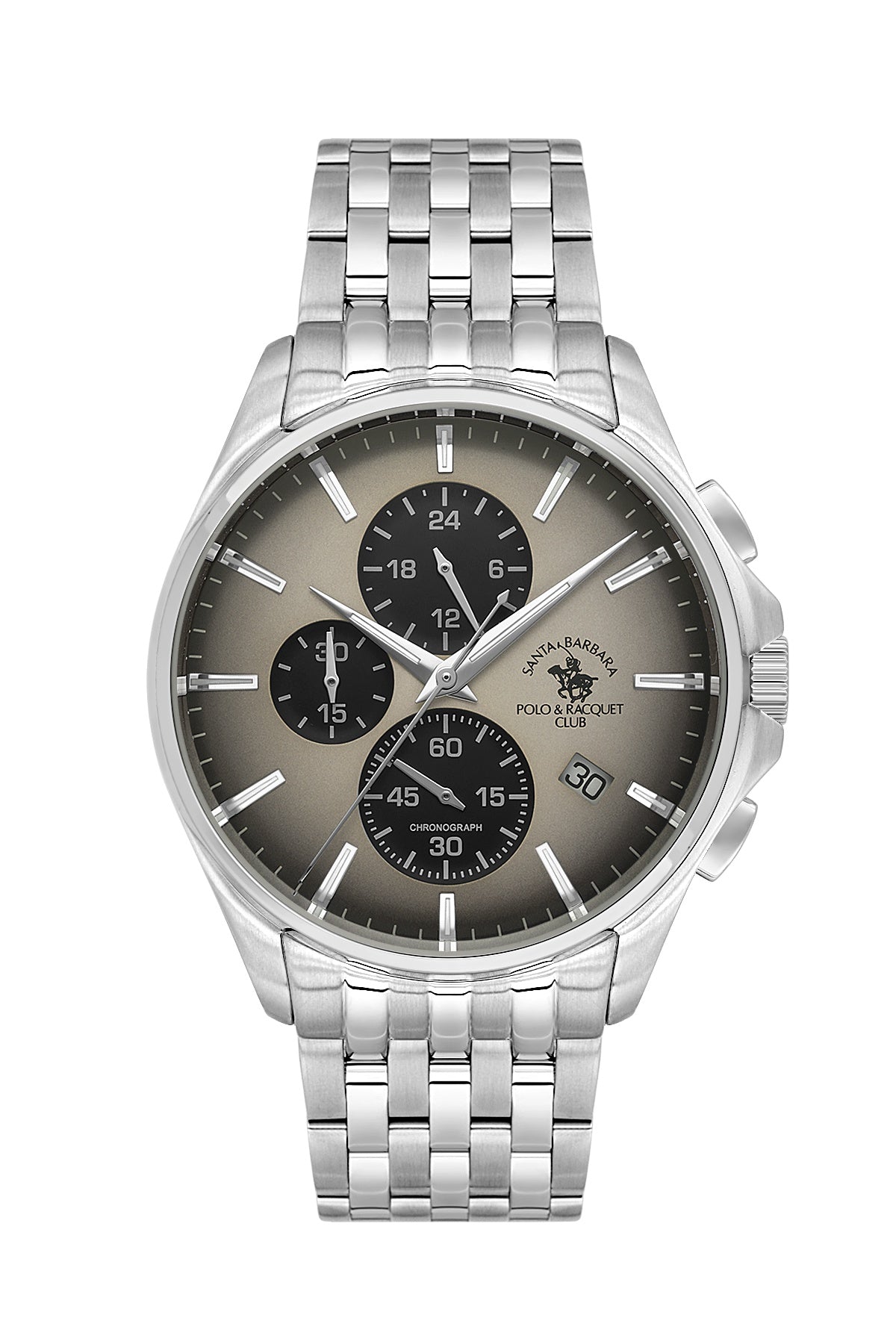 Santa Barbara Polo &amp; Racquet Club Quartz Grey Dial Analog Watch For - Gents SB.4.10041-5