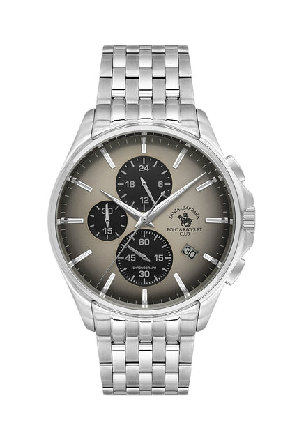 Santa Barbara Polo &amp; Racquet Club Quartz Grey Dial Analog Watch For - Gents SB.4.10041-5