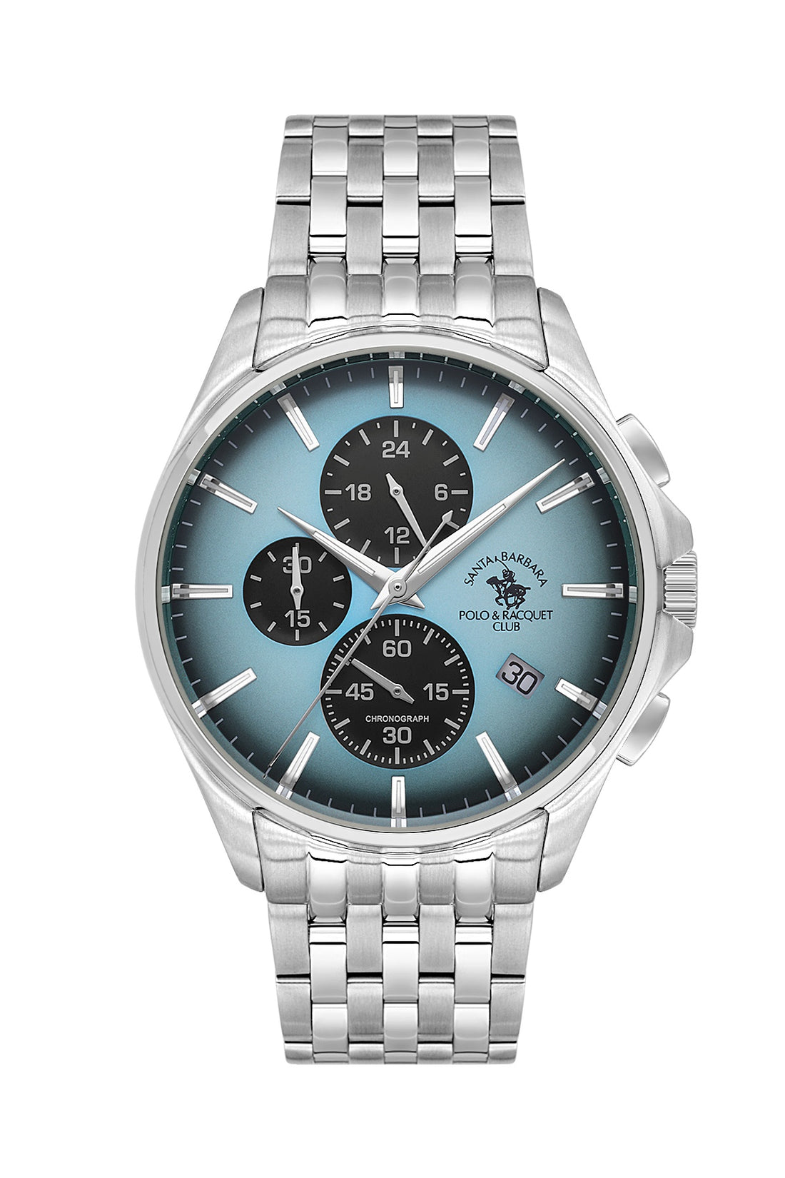 Santa Barbara Polo &amp; Racquet Club Quartz Blue Dial Analog Watch For - Gents SB.4.10041-6