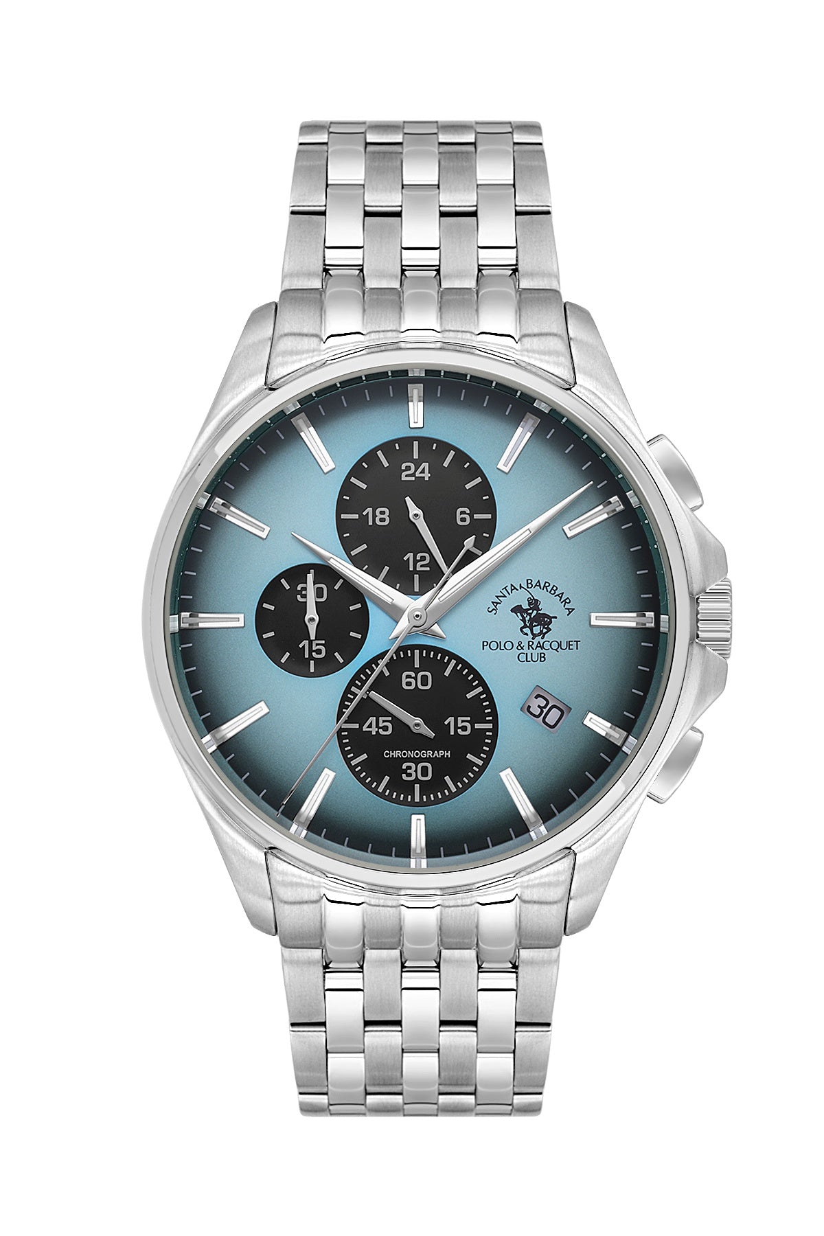 Santa Barbara Polo &amp; Racquet Club Quartz Blue Dial Analog Watch For - Gents SB.4.10041-6