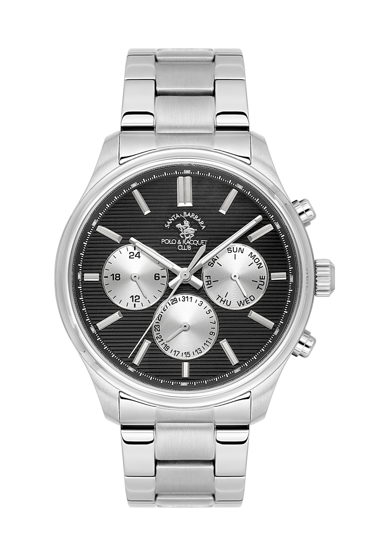 Santa Barbara Polo &amp; racquet Club Quartz  Black Dial Analog Watch For -  Gents SB.4.10043-2