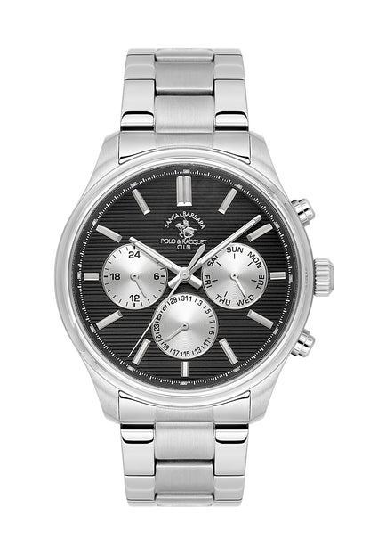 Santa Barbara Polo &amp; racquet Club Quartz  Black Dial Analog Watch For -  Gents SB.4.10043-2