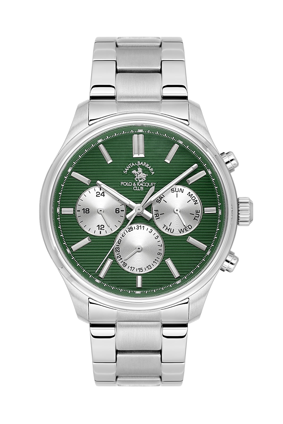 Santa Barbara Polo &amp; racquet Club Quartz  Green Dial Analog Watch For -  Gents SB.4.10043-4