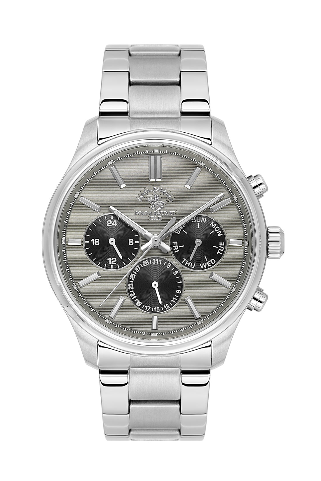 Santa Barbara Polo &amp; racquet Club Quartz  Grey Dial Analog Watch For -  Gents SB.4.10043-5