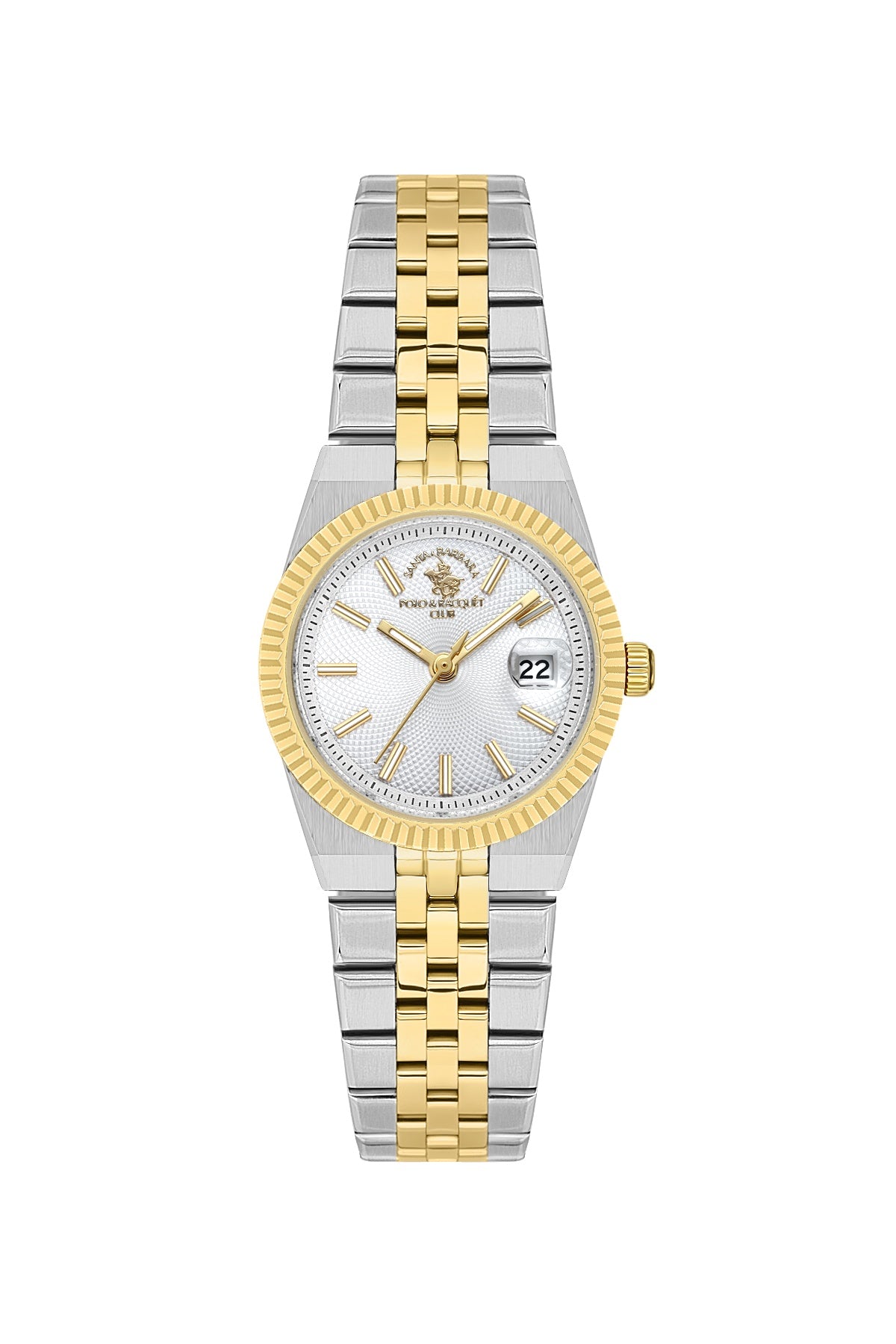 Santa Barbara Polo &amp; racquet Club Quartz  Silver Dial Analog Watch For -  Ladies SB.4.10044-5