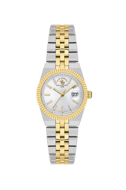 Santa Barbara Polo &amp; racquet Club Quartz  Silver Dial Analog Watch For -  Ladies SB.4.10044-5