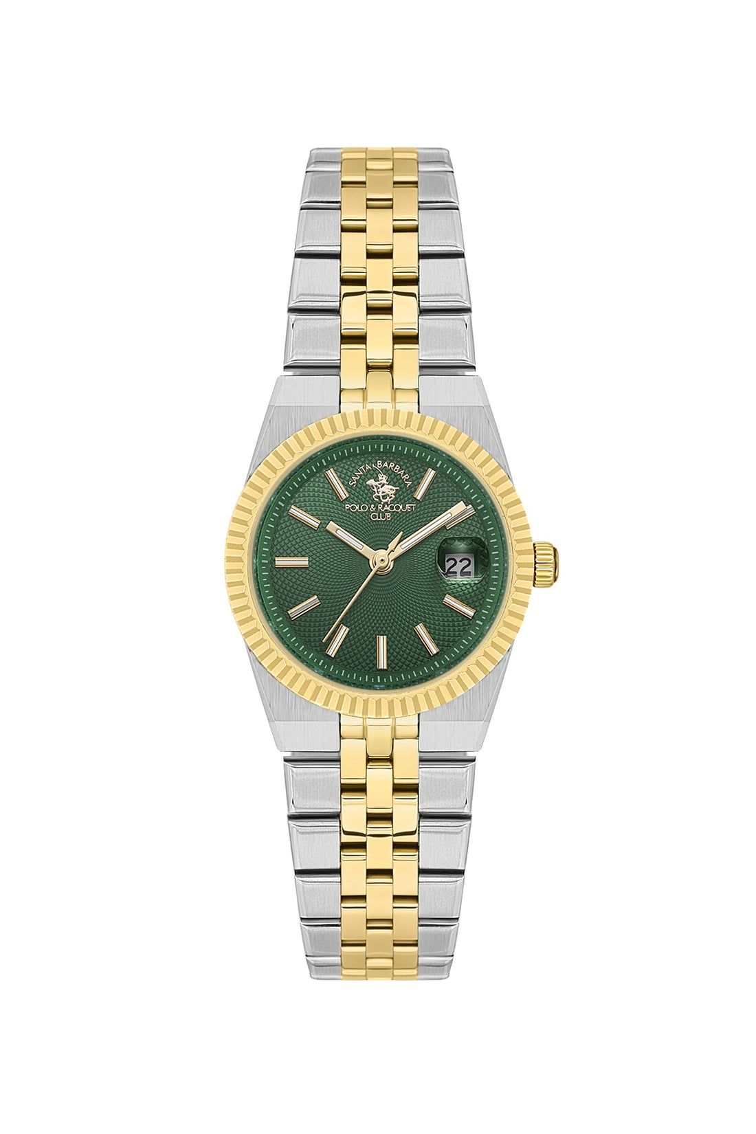 Santa Barbara Polo &amp; racquet Club Quartz  Green Dial Analog Watch For -  Ladies SB.4.10044-6