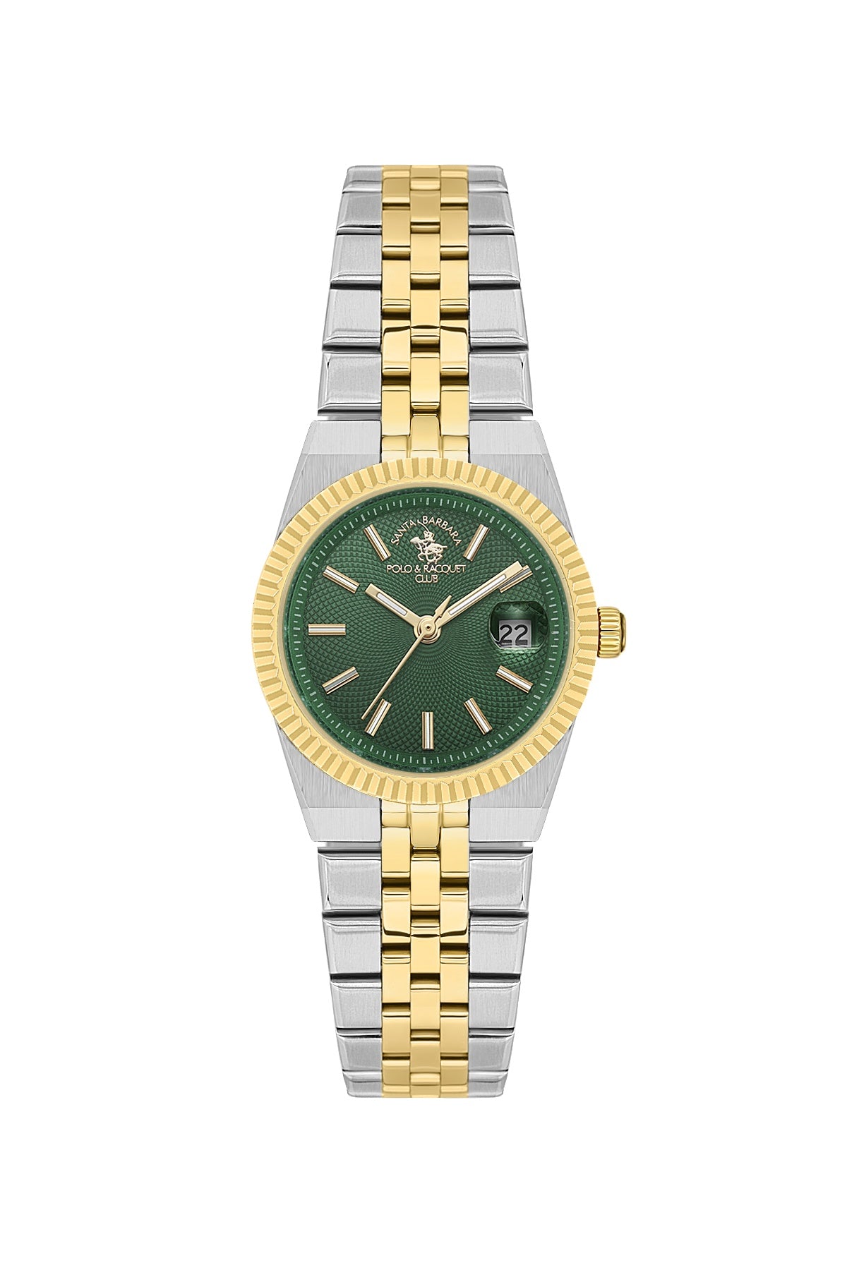Santa Barbara Polo &amp; racquet Club Quartz  Green Dial Analog Watch For -  Ladies SB.4.10044-6