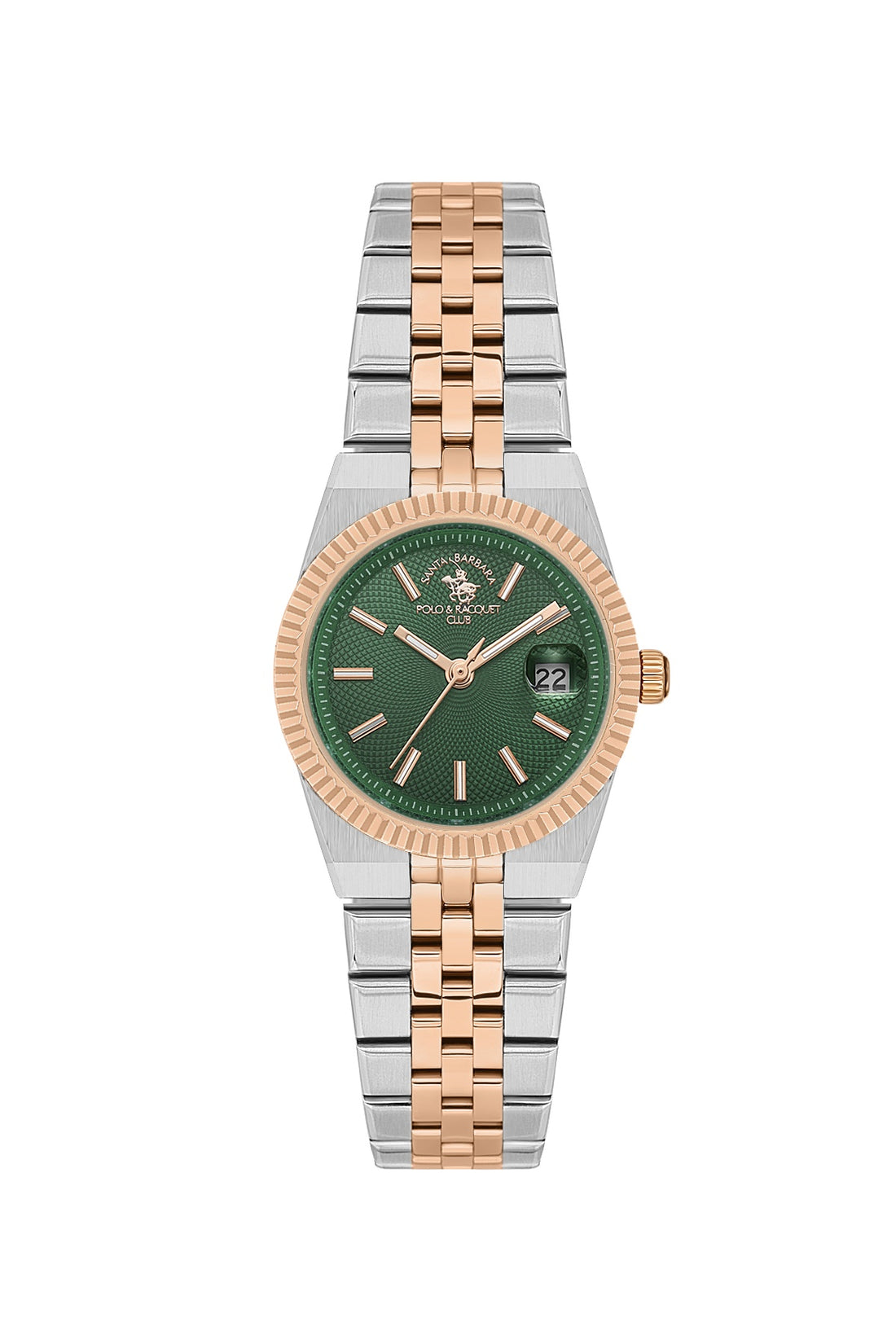 Santa Barbara Polo &amp; racquet Club Quartz  Green Dial Analog Watch For -  Ladies SB.4.10044-9