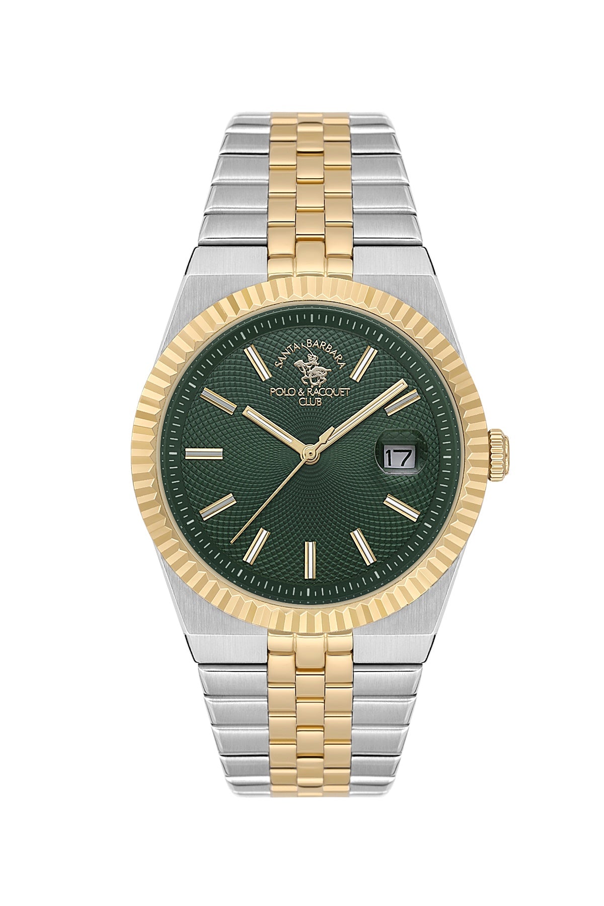Santa Barbara Polo &amp; racquet Club Quartz  Green Dial Analog Watch For -  Gents SB.4.10045-5