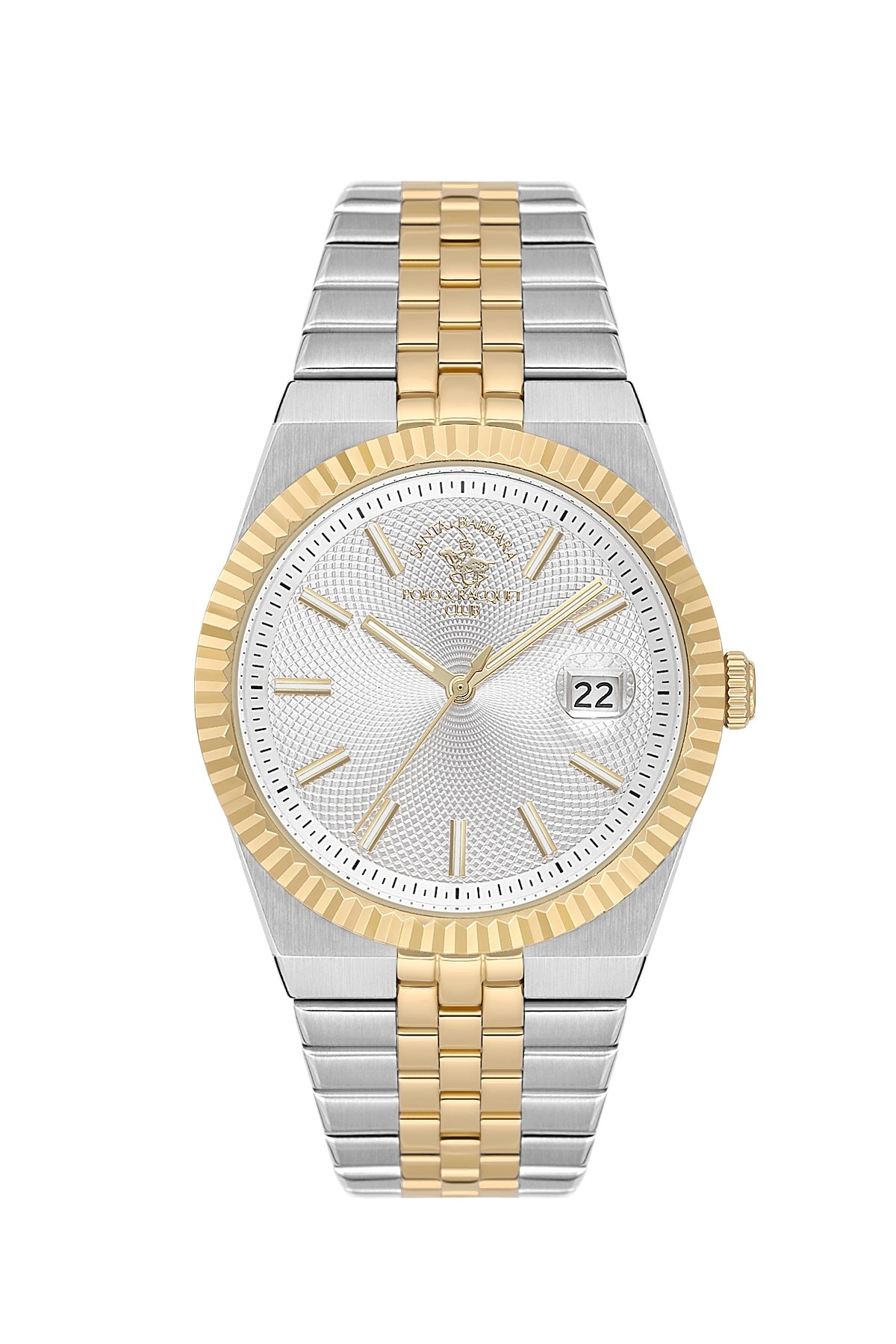Santa Barbara Polo &amp; racquet Club Quartz  Silver Dial Analog Watch For -  Gents SB.4.10045-6