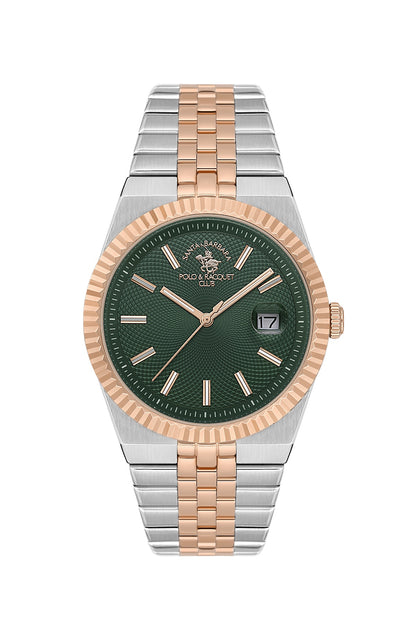 Santa Barbara Polo &amp; racquet Club Quartz  Green Dial Analog Watch For -  Gents SB.4.10045-7