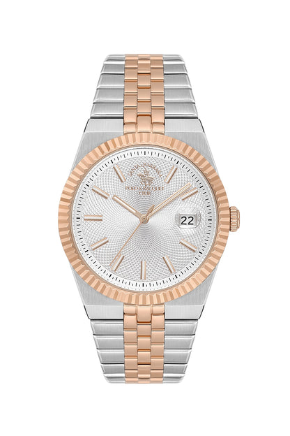 Santa Barbara Polo &amp; racquet Club Quartz  Silver Dial Analog Watch For -  Gents SB.4.10045-8