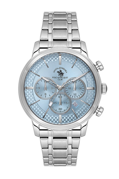 Santa Barbara Polo &amp; Racquet Club Quartz Blue Dial Analog Watch For - Gents SB.4.10046-4