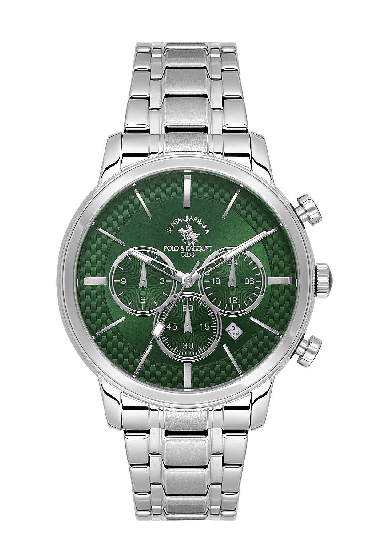 Santa Barbara Polo &amp; Racquet Club Quartz Green Dial Analog Watch For - Gents SB.4.10046-5
