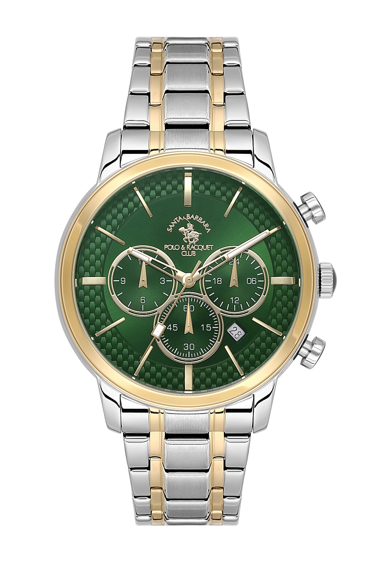 Santa Barbara Polo &amp; Racquet Club Quartz Greeb Dial Analog Watch For - Gents SB.4.10046-6