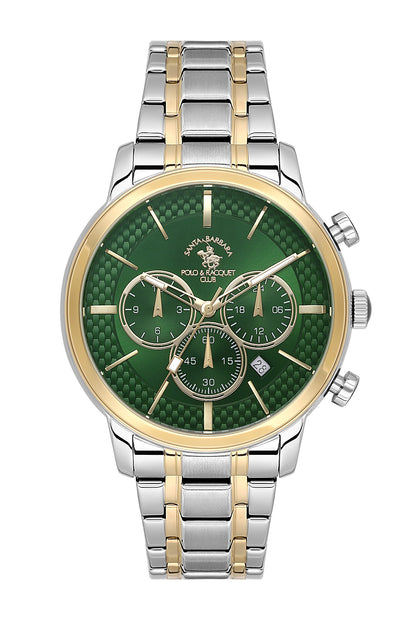Santa Barbara Polo &amp; Racquet Club Quartz Greeb Dial Analog Watch For - Gents SB.4.10046-6