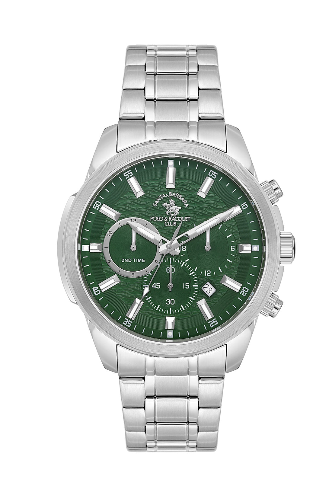 Santa Barbara Polo &amp; Racquet Club Quartz Green Dial Analog Watch For - Gents SB.4.10047-4