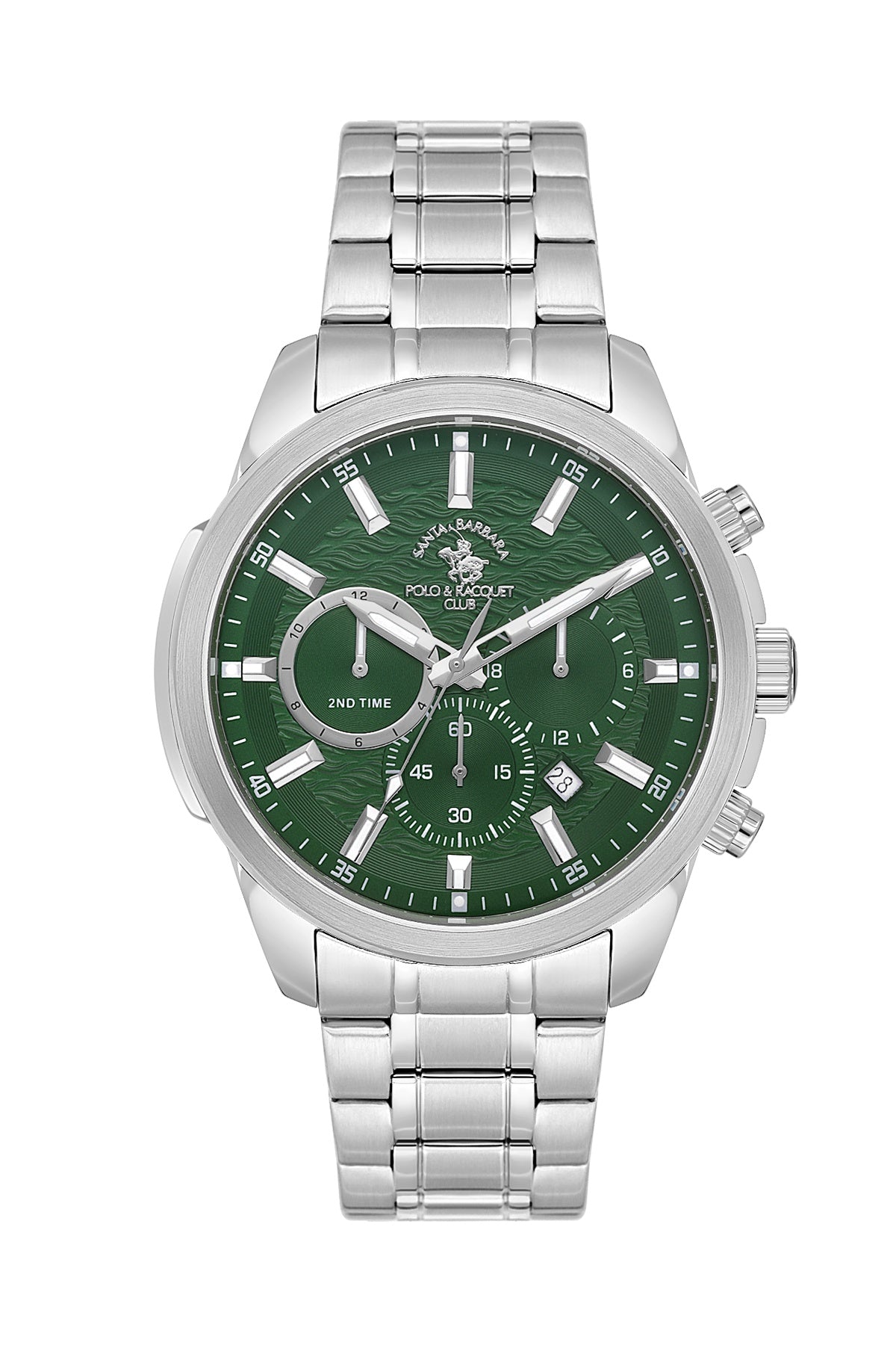 Santa Barbara Polo &amp; Racquet Club Quartz Green Dial Analog Watch For - Gents SB.4.10047-4