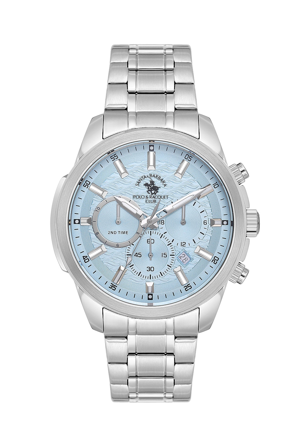 Santa Barbara Polo &amp; Racquet Club Quartz Blue Dial Analog Watch For - Gents SB.4.10047-5