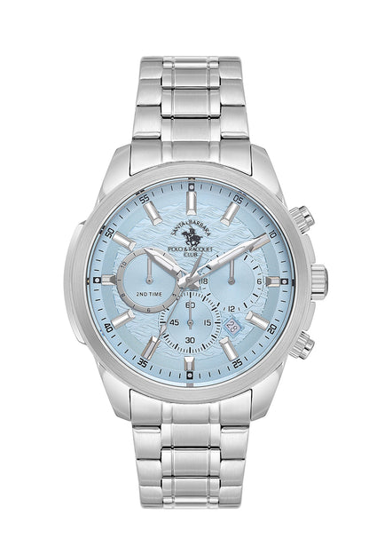Santa Barbara Polo &amp; Racquet Club Quartz Blue Dial Analog Watch For - Gents SB.4.10047-5