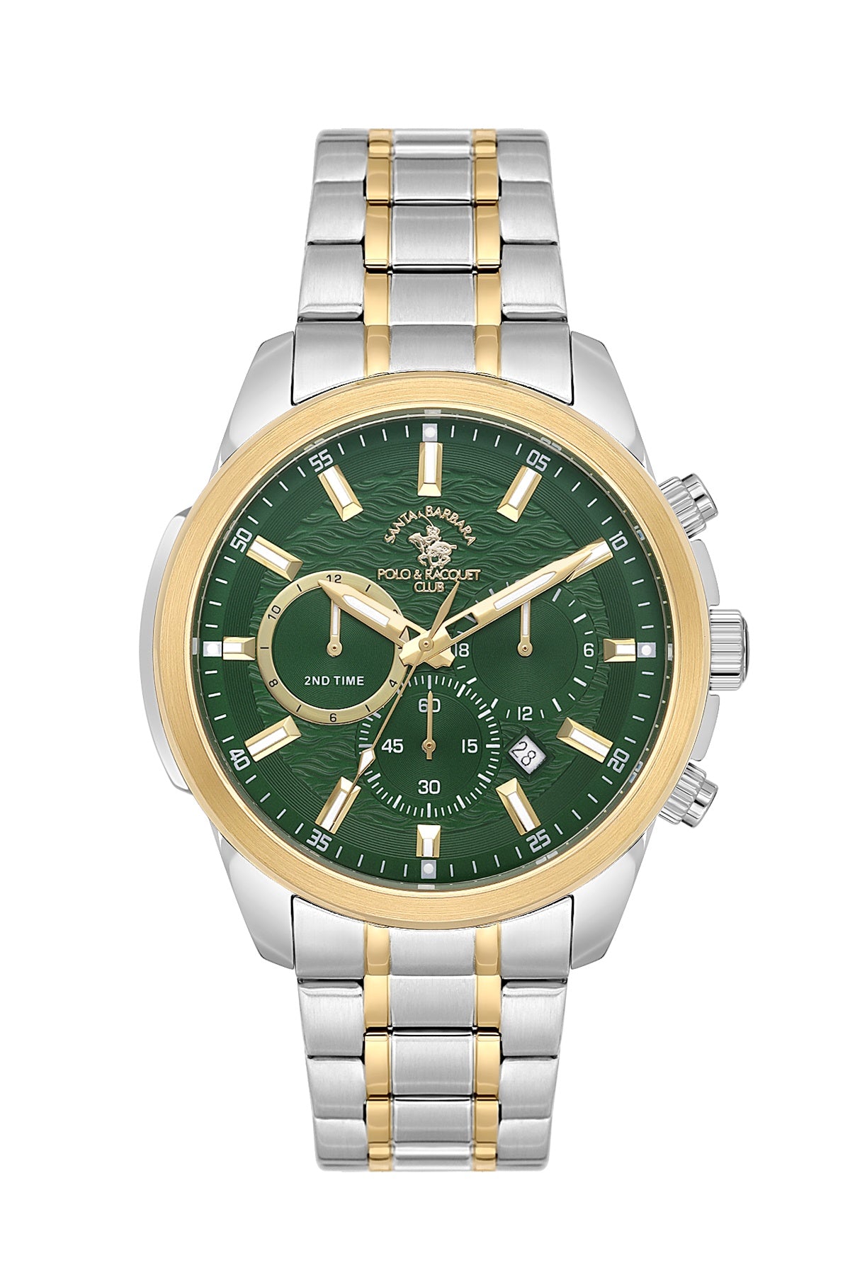 Santa Barbara Polo &amp; Racquet Club Quartz Green Dial Analog Watch For - Gents SB.4.10047-6