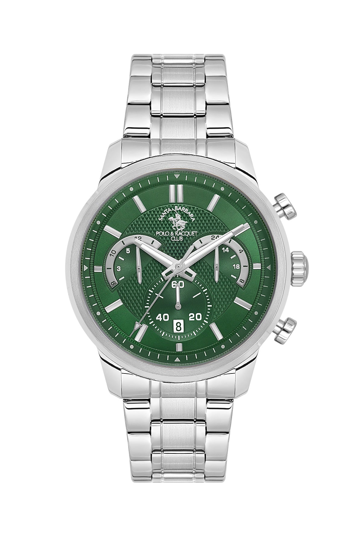 Santa Barbara Polo &amp; racquet Club Quartz  Green Dial Analog Watch For -  Gents SB.4.10050-4