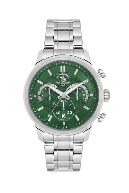 Santa Barbara Polo &amp; racquet Club Quartz  Green Dial Analog Watch For -  Gents SB.4.10050-4