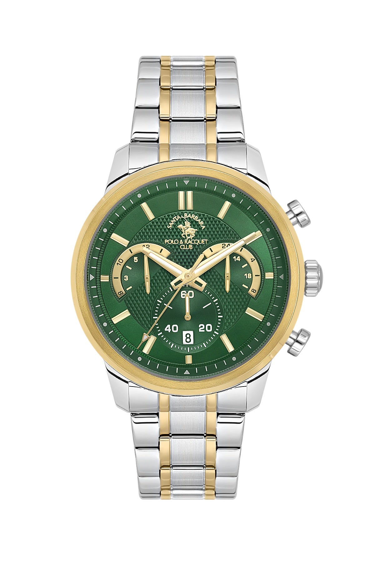 Santa Barbara Polo &amp; racquet Club Quartz  Green Dial Analog Watch For -  Gents SB.4.10050-6