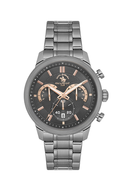 Santa Barbara Polo &amp; racquet Club Quartz  Black Dial Analog Watch For -  Gents SB.4.10050-7