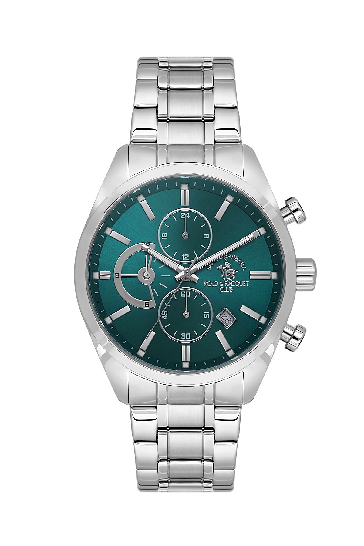 Santa Barbara Polo &amp; Racquet Club Quartz Green Dial Analog Watch For - Gents SB.4.10051-4