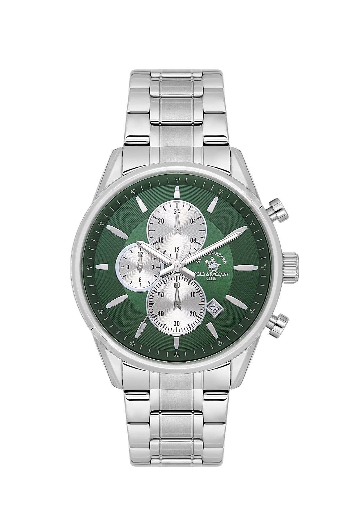 Santa Barbara Polo &amp; racquet Club Quartz  Green Dial Analog Watch For -  Gents SB.4.10052-4