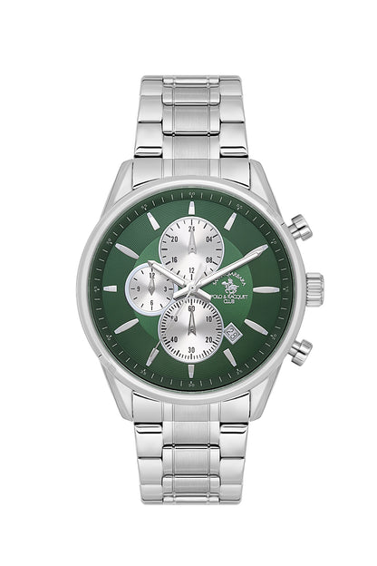 Santa Barbara Polo &amp; racquet Club Quartz  Green Dial Analog Watch For -  Gents SB.4.10052-4