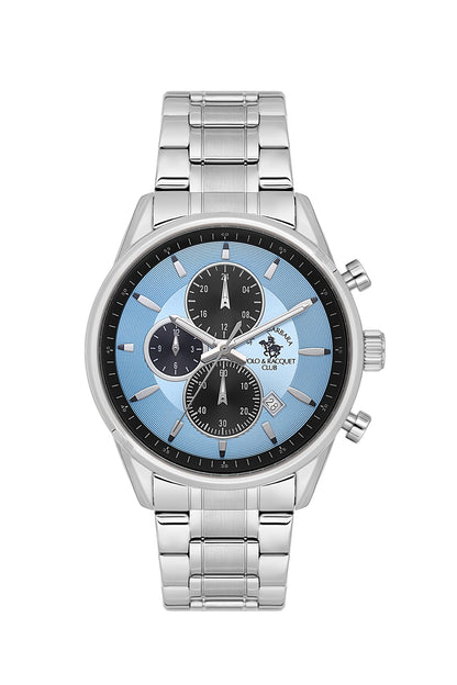 Santa Barbara Polo &amp; racquet Club Quartz  Blue Dial Analog Watch For -  Gents SB.4.10052-5