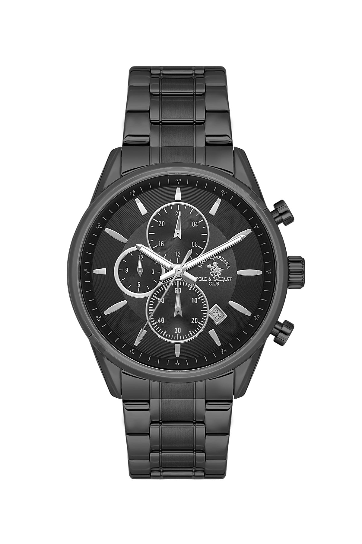 Santa Barbara Polo &amp; racquet Club Quartz  Black Dial Analog Watch For -  Gents SB.4.10052-6