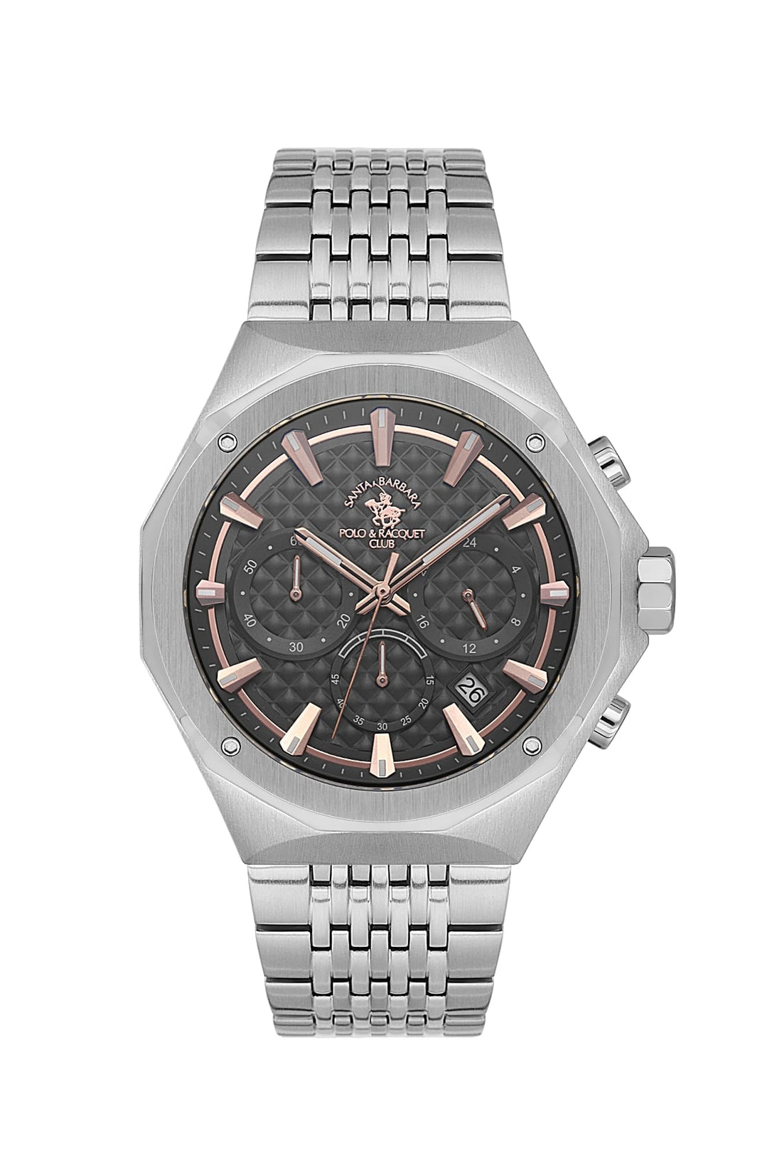 Santa Barbara Polo &amp; Racquet Club  Quartz Grey Dial Watch For -  Gents SB.5.10005-3