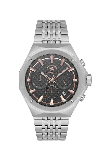 Santa Barbara Polo &amp; Racquet Club  Quartz Grey Dial Watch For -  Gents SB.5.10005-3