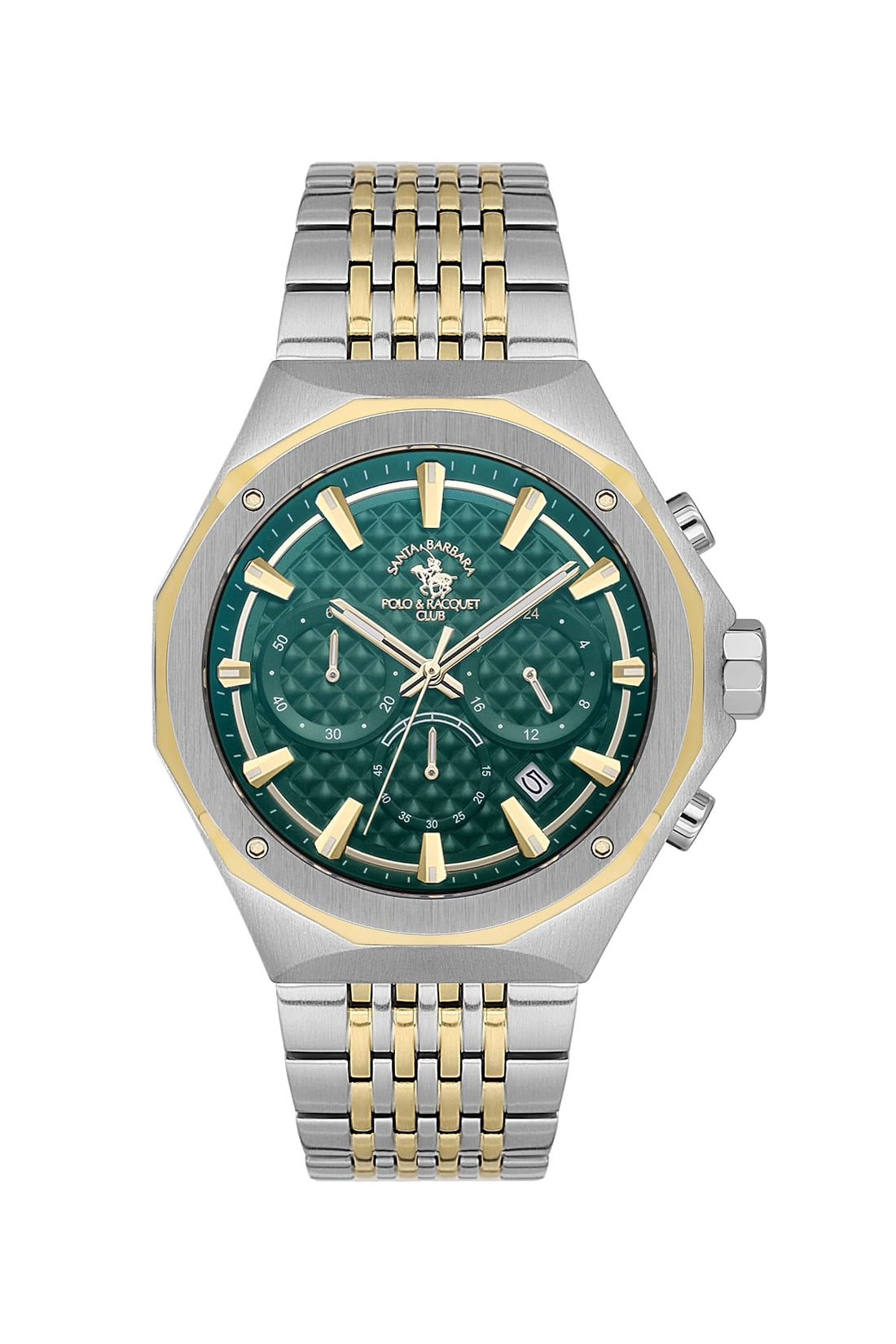 Santa Barbara Polo &amp; Racquet Club  Quartz Green Dial Watch For -  Gents SB.5.10005-4