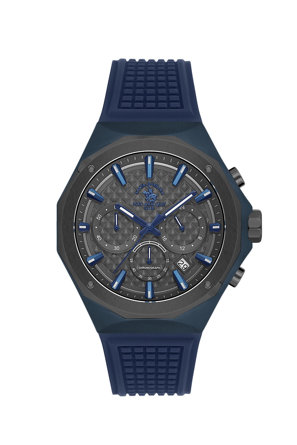 Santa Barbara Polo &amp; racquet Club Quartz  Black Dial Analog Watch For -  Gents SB.5.10007-2