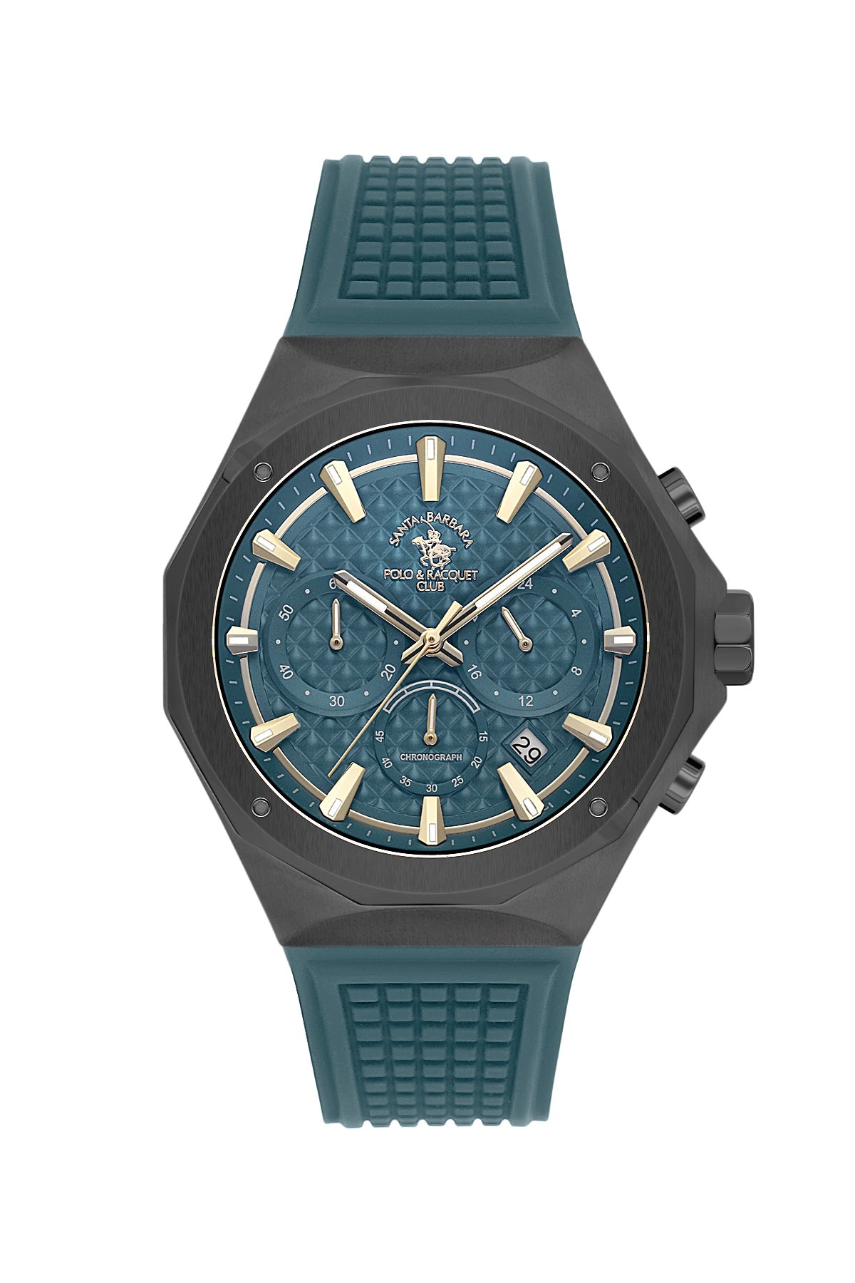 Santa Barbara Polo &amp; racquet Club Quartz  Blue Dial Analog Watch For -  Gents SB.5.10007-3