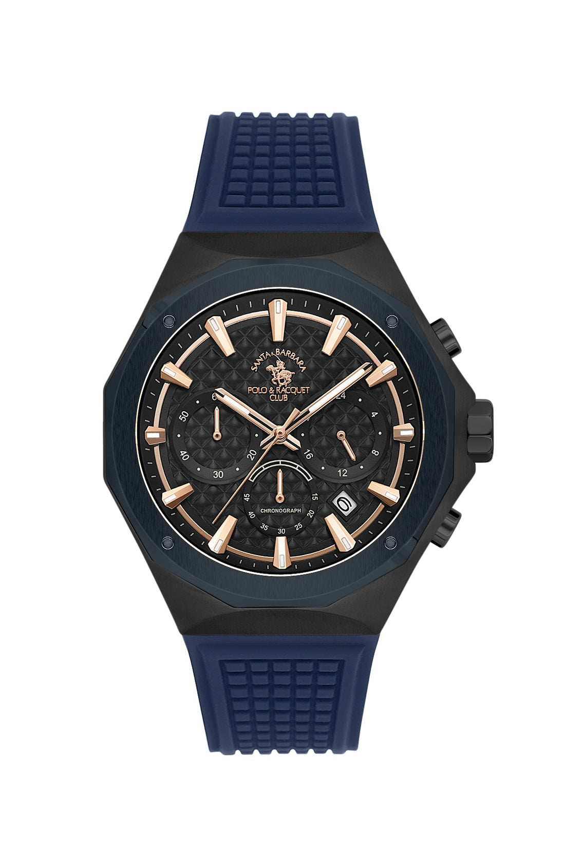 Santa Barbara Polo &amp; racquet Club Quartz  Black Dial Analog Watch For -  Gents SB.5.10007-4