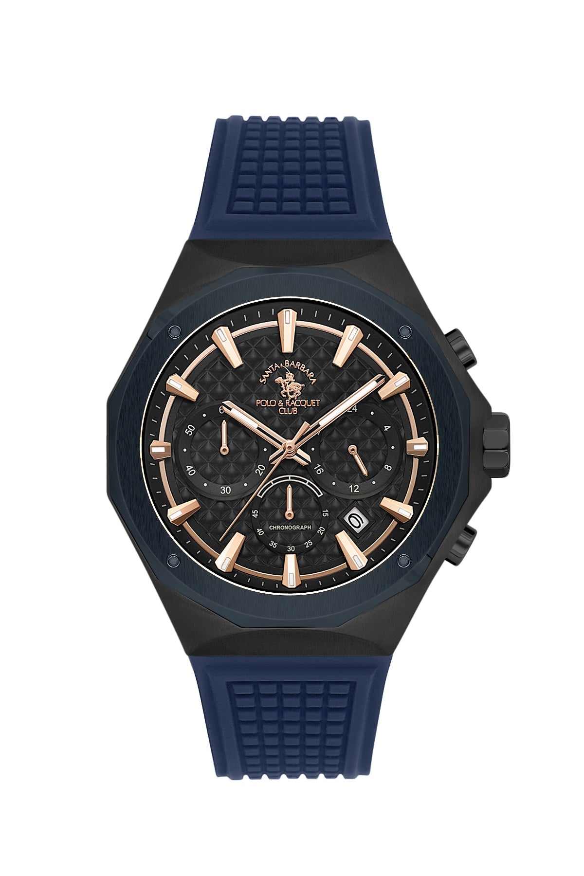 Santa Barbara Polo &amp; racquet Club Quartz  Black Dial Analog Watch For -  Gents SB.5.10007-4