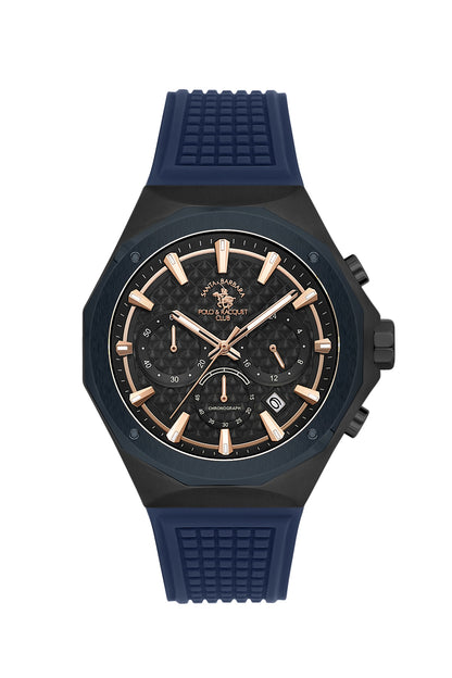 Santa Barbara Polo &amp; racquet Club Quartz  Black Dial Analog Watch For -  Gents SB.5.10007-4