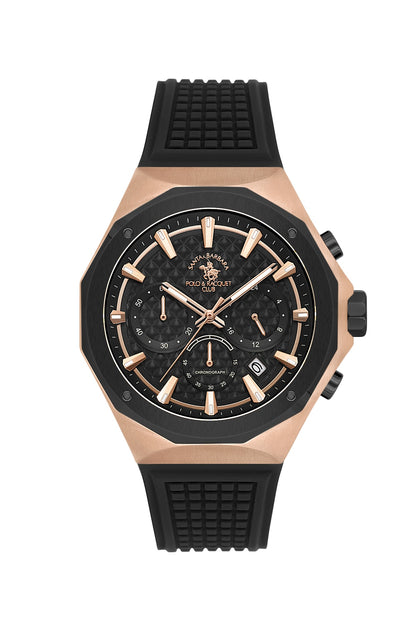 Santa Barbara Polo &amp; racquet Club Quartz  Black Dial Analog Watch For -  Gents SB.5.10007-6