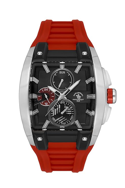 Santa Barbara Polo &amp; Racquet Club Quartz Black Dial Analog Watch For - Gents SB.7.10002-2