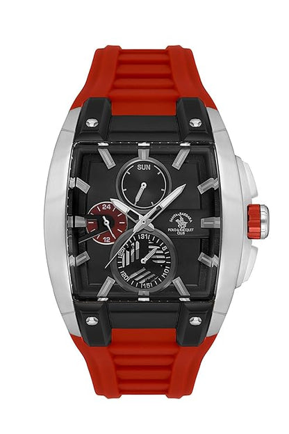 Santa Barbara Polo &amp; Racquet Club Quartz Black Dial Analog Watch For - Gents SB.7.10002-2