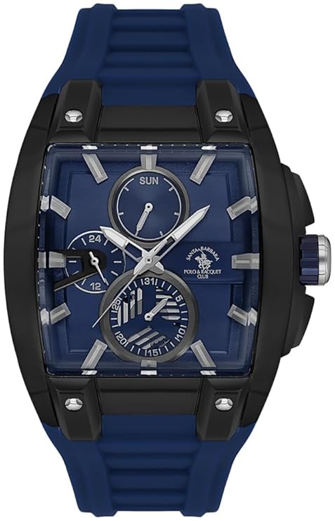 Santa Barbara Polo & Racquet Club Quartz Blue Dial Analog Watch - For Gents SB.7.10002-5