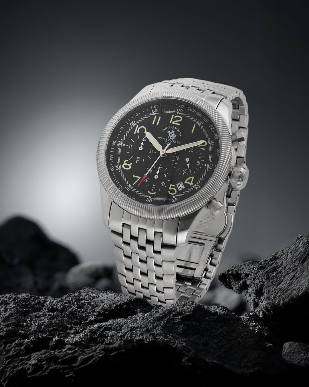 Santa Barbara Polo &amp; Racquet Club  Quartz Grey Dial Watch - For Gents SB.8.10007-3