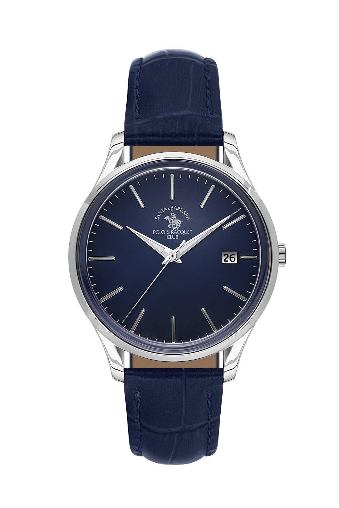 SANTA BARBARA POLO &amp; RACQUET CLUB Quartz Miyota 2317 Movement Blue Dial Analouge Watch For- Gents SB.8.10011-3